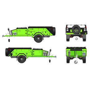 Outdoor tenda tetto pieghevole travel trailer caravan - Product Image 1