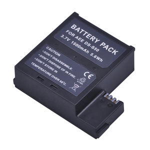 EN GROS 1500mAh DS-S50 DSS50 remplacement Batteries Akku pour <span class=keywords><strong>AEE</strong></span>/PNJ D33 S50/S51 S51 S60 S71 S70 les Caméras de la série - Product Image 1