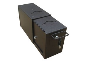 Boîte de descente en métal universel, 150mm, pour bassin, accessoire de bibliothèque, avec manches et verrou - Product Image 3