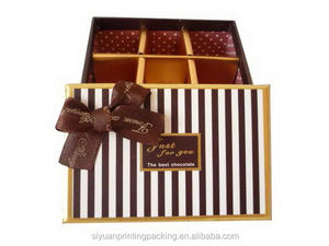 Boîtes de <span class=keywords><strong>chocolat</strong></span> vides recouvertes de luxe personnalisées en gros impression 4C d'insertion recyclée pour l'emballage de cadeau de <span class=keywords><strong>chocolat</strong></span> de qualité supérieure - Product Image 4