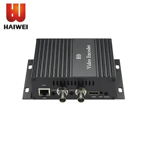 Haiwei H5112B H.264 Hdmi 2 Saluran Cvbs AV Video Audio Streaming Langsung Full HD 1080 60 FPS JS45 IP Encoder