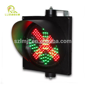 Yüksek kalite toptan LED trafik ışıkları kırmızı çapraz yeşil ok sinyal tünel Toll istasyonu için - Product Image 4
