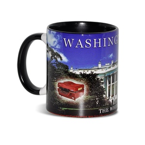 Al por mayor 11 oz cerámica blanca en blanco de la sublimación, taza promocional 11 oz color interior taza de café de cerámica - Product Image 3