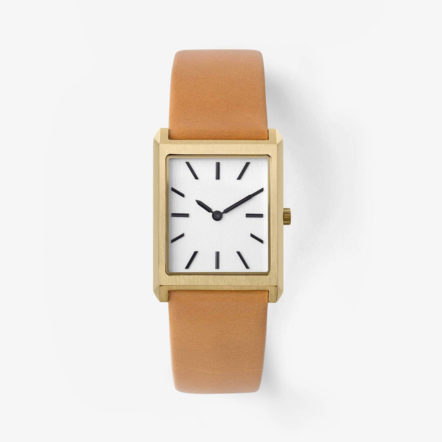 OEM Custom Fashion Leather Strap Watch Square Case Man Watch