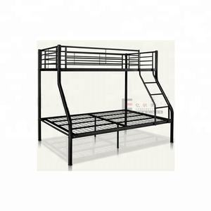 فيتنام الثقيلة قوي سرير من الفولاذ إطار الحديد الأزرق الأرجواني الأبيض سرير بطابقين مع الدرج - Product Image 2