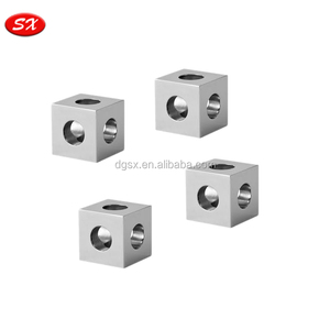 Customized Cnc Turned Lathe Cube <strong>Candle</strong> <strong>Holder</strong> CNC Machined <strong>Brass</strong> Solid Metal Cube - Product Image 4