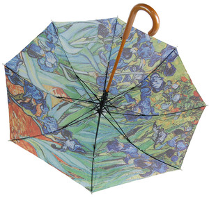 <strong>Custom</strong> Logo <strong>Pattern</strong> 23 Inch Van Gogh Straight <strong>Umbrella</strong> to Paint - Product Image 5