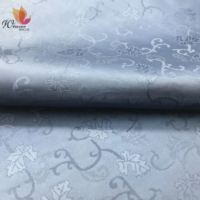 Folhas de forro de logotipo personalizadas jacquard 100% tecido de forro de poliéster para casaco
