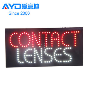 Hot Cake Indoor Advertising LED Open Sign Contact Lenses Program LED Display LED Gas Price Sign