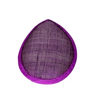 Vente en gros <span class=keywords><strong>pas</strong></span> <span class=keywords><strong>cher</strong></span> pour femmes Sinamay Teardrop Fascinator Base Derby Fascinator Bridal Cap DIY Church Hat for Party Sinamay Church Hat - Product Image 3
