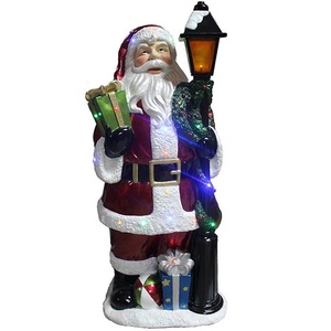 야외 크리스마스 <span class=keywords><strong>polyresin</strong></span> 생활 크기 <span class=keywords><strong>Nutcracker</strong></span> 산타 클로스 동상 - Product Image 2