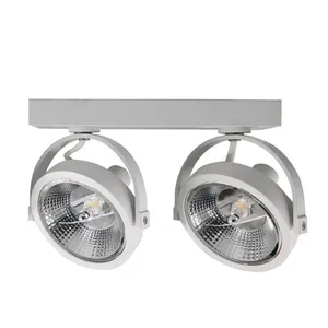 30W High Quality AR111 QR111 GU10 COB LED CCT Changeable Dimmable Spot Light Surface Mounted Ceiling Light