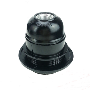 Bakelite Bóng Đèn Ổ Cắm Cổ Điển Ánh Sáng Chủ Nhựa Giữ Đèn E27 Đen Trắng - Product Image 3