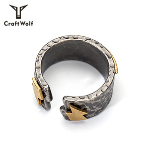 Craft Wolf <strong>Fashion</strong> <strong>Jewellery</strong> 316L Stainless Steel Flashing Lightning Ring - Product Image 4