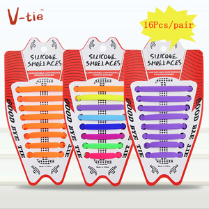 Lacets plats en Silicone pour chaussures, lacets en caoutchouc sans nœud, lacets d'ancrage élastiques, nouvel arrivage - Product Image 2