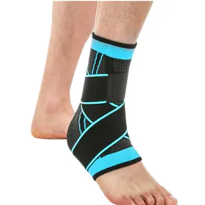 Wholesale Best Quality Elastic Foot Compression ankle brace wrap for elastic ankle support