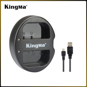 Kingma Hot venta BM015-BLF19E DMW-BLF19E micro USB cargador de doble canal para <span class=keywords><strong>Panasonic</strong></span> Lumix <span class=keywords><strong>DMC</strong></span>-<span class=keywords><strong>GH3</strong></span> <span class=keywords><strong>DMC</strong></span>-GH4 cámara digital - Product Image 1
