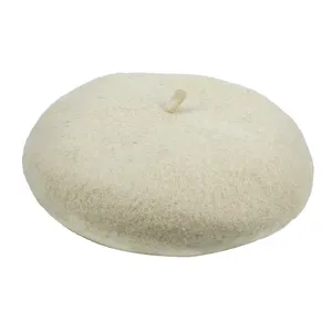 French Style Lightweight Casual Classic Solid Color Wool Beret