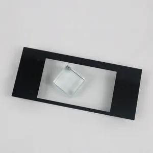 Black Ceramic Silk Printing Cutting Tempered Customization Electronic Glass