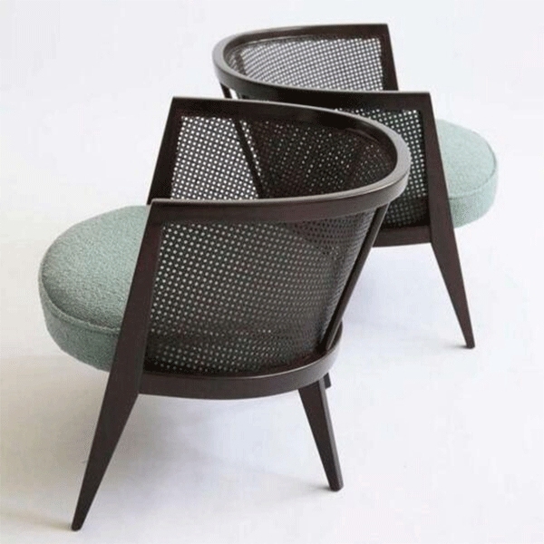 DC-472 Modern Style Restaurant Coffee Rattan Back Leisure Dining Chair