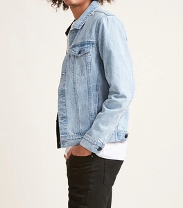 Chaqueta <span class=keywords><strong>de</strong></span> <span class=keywords><strong>Mezclilla</strong></span> Bomber para <span class=keywords><strong>Hombre</strong></span>, Diseño <span class=keywords><strong>de</strong></span> Bloques <span class=keywords><strong>de</strong></span> Color Azul y Negro, Estilo Patchwork, Dos Tonos, Servicio OEM, Gran Venta - Product Image 5