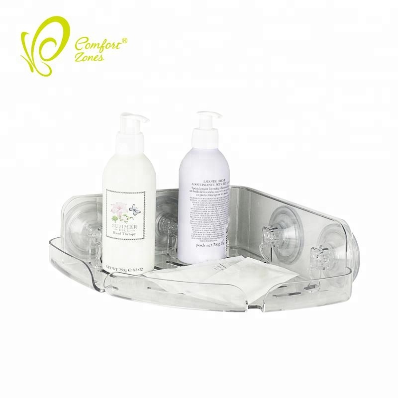 Отличное качество пластик Ванная комната всасывания угловой аккуратный Душ Caddy