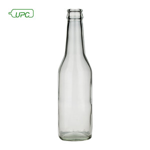 Marca UPC nuevo estilo diseño personalizado de alta calidad reciclado vidrio claro 330 ml botella de cerveza - Product Image 1