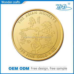 Moneda de hoja de arce con acabado granulado fundido a presión chapado en oro conmemorativo con logotipo personalizado al por mayor - Product Image 5