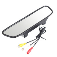 Monitor de Espejo Retrovisor Universal para Automóvil de 4.3 Pulgadas con 2 Entradas de Video y Soporte de Clip