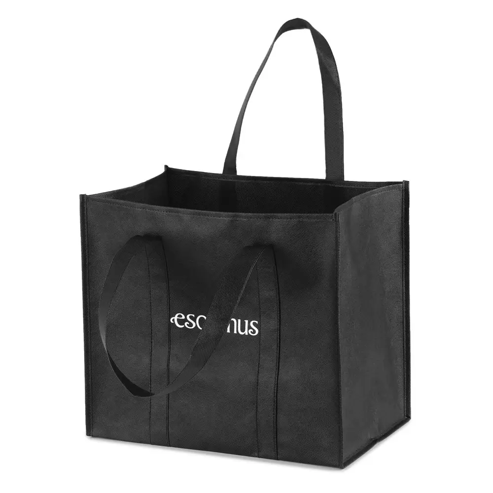 BSCI factory ecofriendly tote Custom promotional new design high quality polypropylene non woven bag with long handle