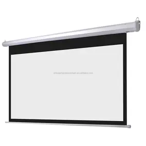 China Cheaper price of electric fabric screen Home theater projector screens Motorized Projector screen