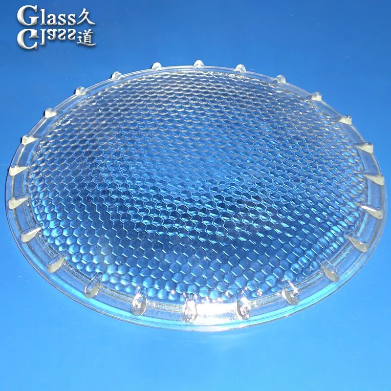 High power geformt runde glas lampe schatten licht abdeckung fresnel-linse led objektiv reflektor