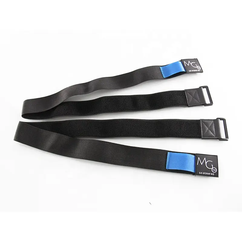 Factory Direct Sale Adjustable elastic sport straps with stretching hook and loop band