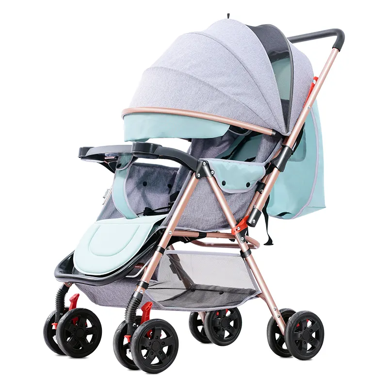 Fabrika toptan 8007 2 in 1 açık hafif katlanabilir pram bebek arabası