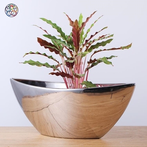 Pot <span class=keywords><strong>de</strong></span> fleurs en céramique <span class=keywords><strong>de</strong></span> style bleu et argent miroir, pot <span class=keywords><strong>de</strong></span> <span class=keywords><strong>jardin</strong></span>, <span class=keywords><strong>poterie</strong></span> à prix avantageux - Product Image 3