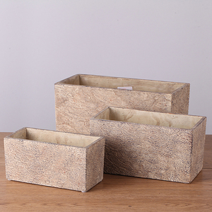 Fioriera Rettangolare in <span class=keywords><strong>Cemento</strong></span> Non Rivestito / Vaso da Giardino Grande per Interni ed Esterni / Stampi per <span class=keywords><strong>Vasi</strong></span> in Ceramica per Decorazione Casa - Product Image 2