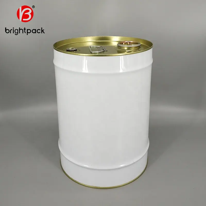 Liên Hợp Quốc Được Phê Duyệt Kim Loại Thép Tin 5 Gallon 20 Lít Hóa Chất Sơn Dầu Xô Thùng Thùng Với Nắp