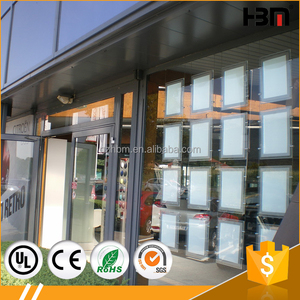 Boîte à lumière LED fine en cristal pour vitrine d'agent immobilier - Product Image 4