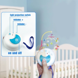 Giocattoli per Neonati 0-12 Mesi, Mobile da Culla Musicale con Sonagli a Forma di Animali, Proiezione Cartoon, Gioco Educativo Precoce per Bambini - Product Image 5