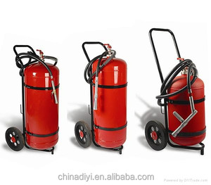 <strong>ABC</strong> / BC <strong>Dry</strong> Chemical <strong>Powder</strong> Fire Extinguisher with Red Color Dcp Trolley Valve / Trolley Fire Extinguisher - Product Image 2