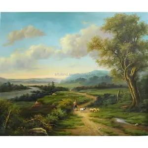 Картины с изображением деревенской сцены ручной работы