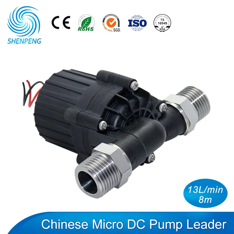 China Fabriek Shenpeng Boiler Pomp 12V 24V Dc Booster Mini Waterpomp