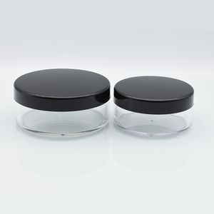 Offre Spéciale 3ml 5ml 3g 5g 10g paillettes poudre pot 20g 50g 30g rond en plastique conteneur de poudre en vrac avec tamis <span class=keywords><strong>et</strong></span> bouchons noirs - Product Image 4