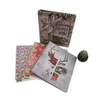 Classeur à 3 anneaux personnalisé de 1 pouce, format mini A4, couverture rigide en PVC, avec impression de logo, fournitures promotionnelles UV