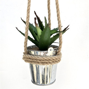 Esclusivo vero tocco macramè appesa a parete pianta Bonsai piante in vaso vaso vaso pianta artificiale per la decorazione - Product Image 5