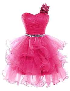 2025 Korte Galajurken Met Kralen Gezwollen Een Schouder Thuiskomst Optocht Formele Avondbaljurk - Product Image 6