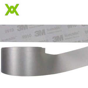 Ad alta visibilità chiara striscia di cucire sui vestiti poliestere 2925 grigio nastro riflettente per l'abbigliamento - Product Image 2