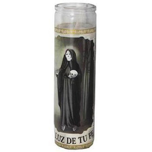 Vela <span class=keywords><strong>de</strong></span> 7 Días <span class=keywords><strong>de</strong></span> la Santa Muerte, Blanca, Sin Aroma - Product Image 1