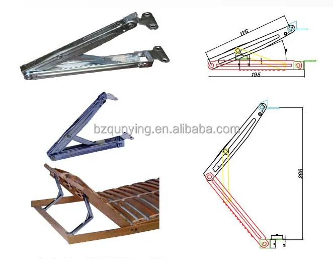 Lift top working drafting table locking hinge, adjustable folding student desk lifting hinge