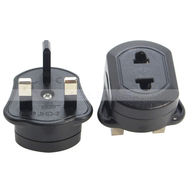 Copper Plug 100- 250V 13A USA EU to UK Plug with Fuse